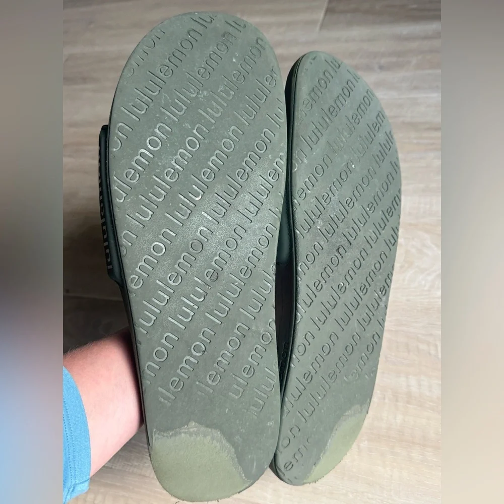 lululemon athletica mens greens slide sandals